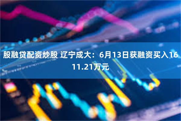 股融贷配资炒股 辽宁成大：6月13日获融资买入1611.21万元