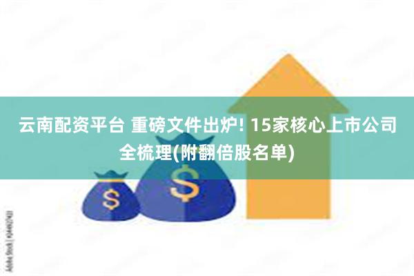 云南配资平台 重磅文件出炉! 15家核心上市公司全梳理(附翻倍股名单)